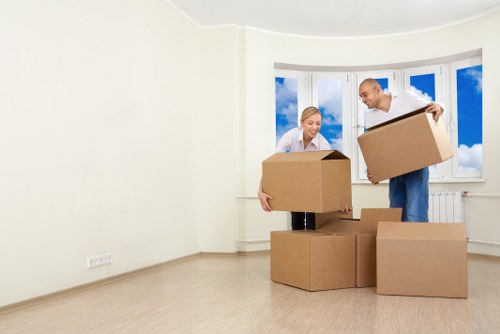 Van moving furniture from a mixed residential property in Nagshead