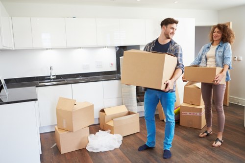 Careful loading of household items for a local move in Nags Head