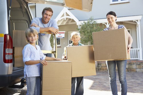 Carefully loaded removals vehicle prepared for transport in Nags Head