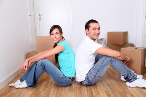 Prepared moving boxes and protective packing supplies for a Nags Head removal